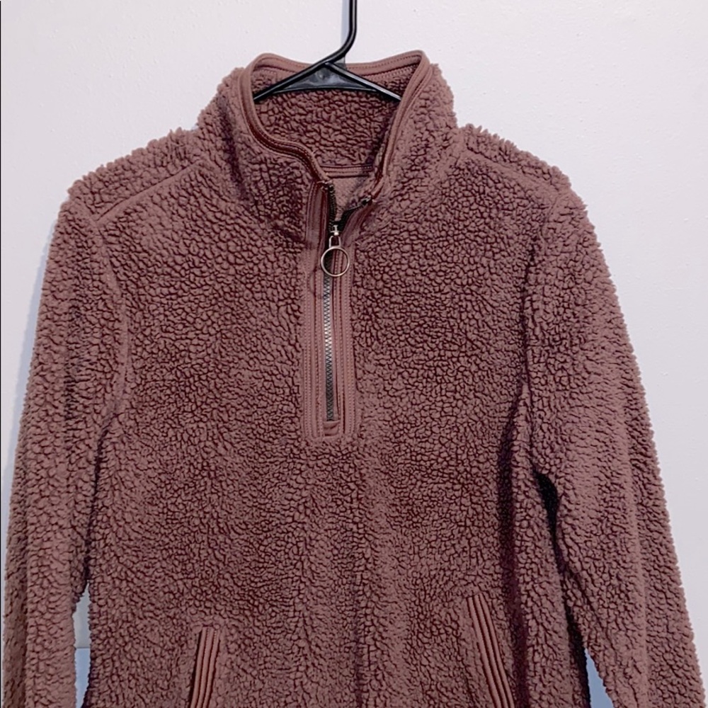 sherpa jacket 1/4 zip